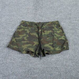 American Eagle Shorts Womens Medium Green Camouflage Nylon Outdoors